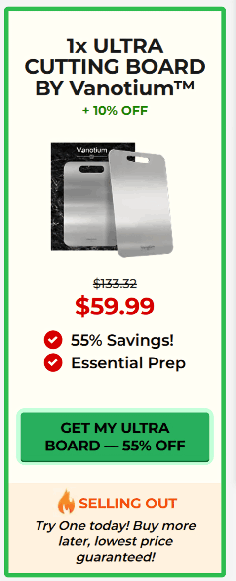 Vanotium Cutting Board offer price 
