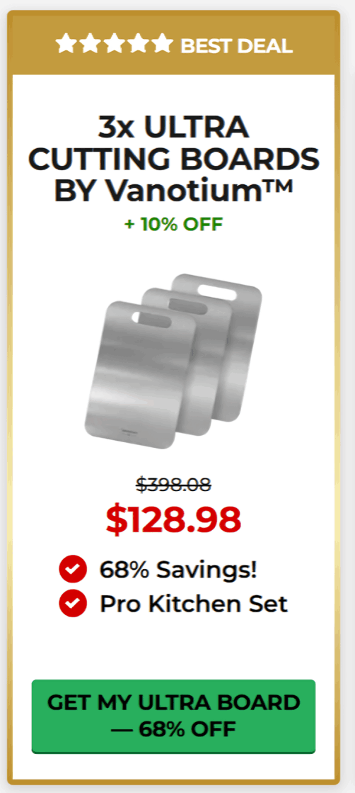 Vanotium Cutting Board offer price 